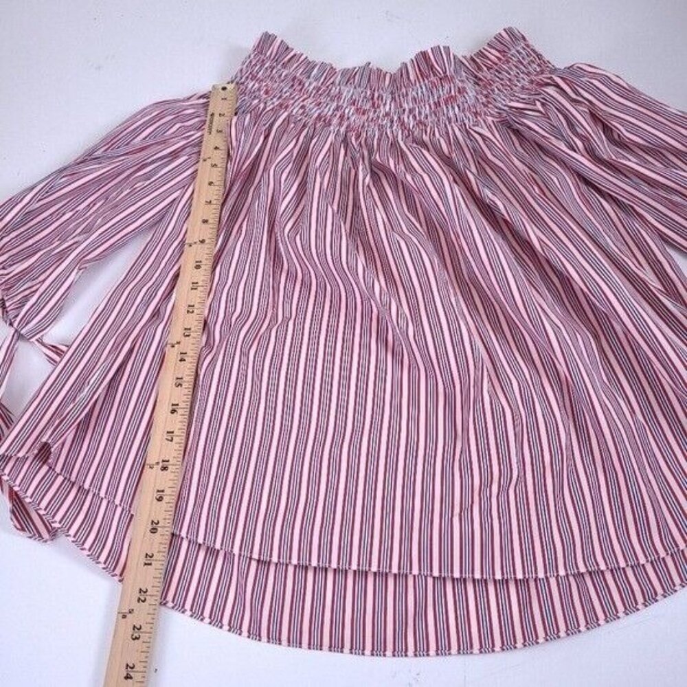 Caroline Constas Lou Striped Off Shoulder Top XS - Picture 6 of 10